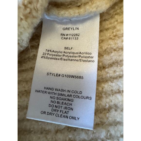 Greylin Megan Green Blue Fair Isle Striped Sweater Small Ombré Slouchy Sweater - Picture 7 of 9